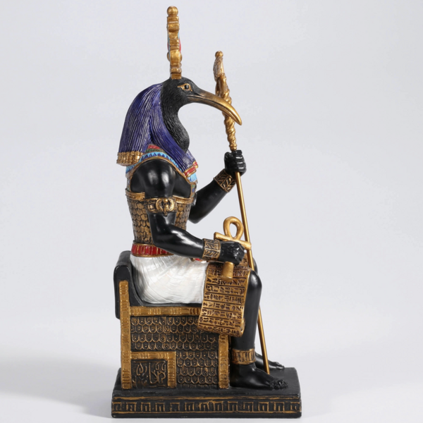 Thoth the Egyptian God of Wisdom Sitting in His Throne