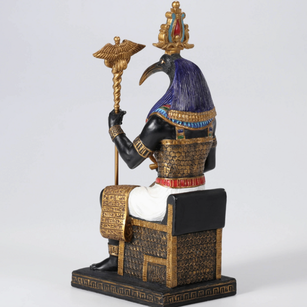 Thoth the Egyptian God of Wisdom Sitting in His Throne