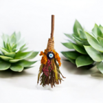 Evil Eye Ritual Herb Broom - 11"
