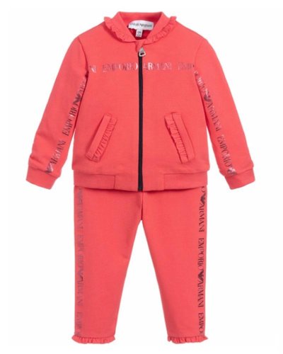 red armani tracksuit