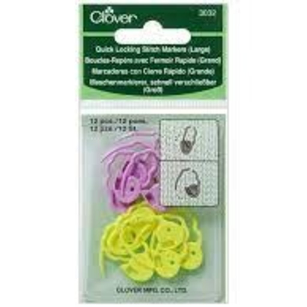 Clover Quick Locking Stitch Markers (Large)