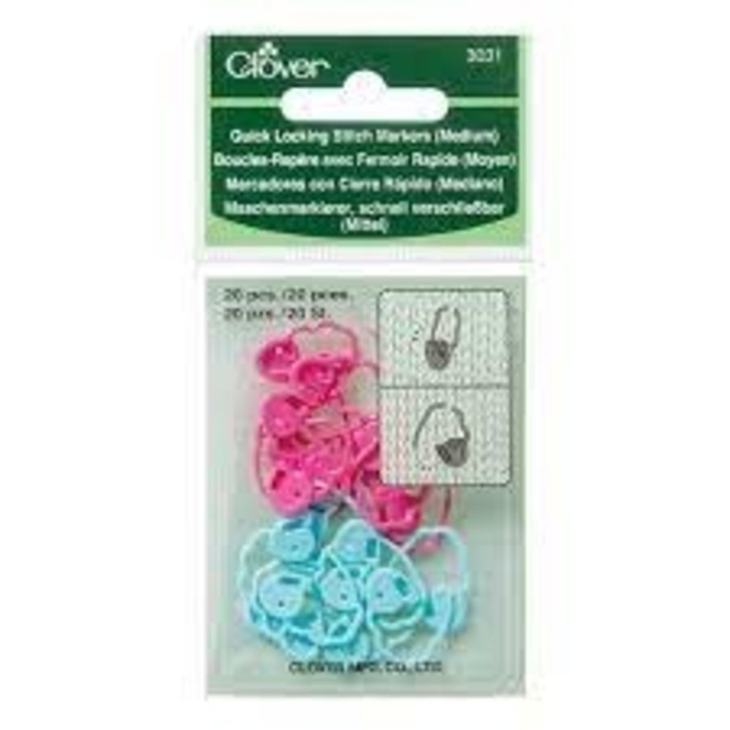 Clover Quick Locking Stitch Markers (Medium)