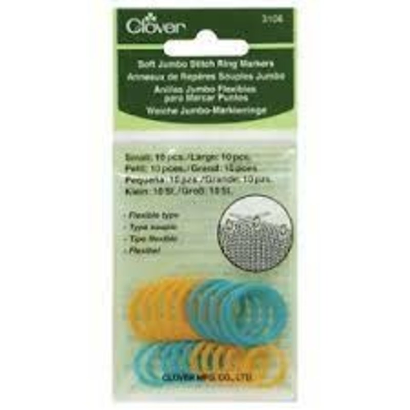 Clover Clover Jumbo Soft Stitch Ring Markers (3108)