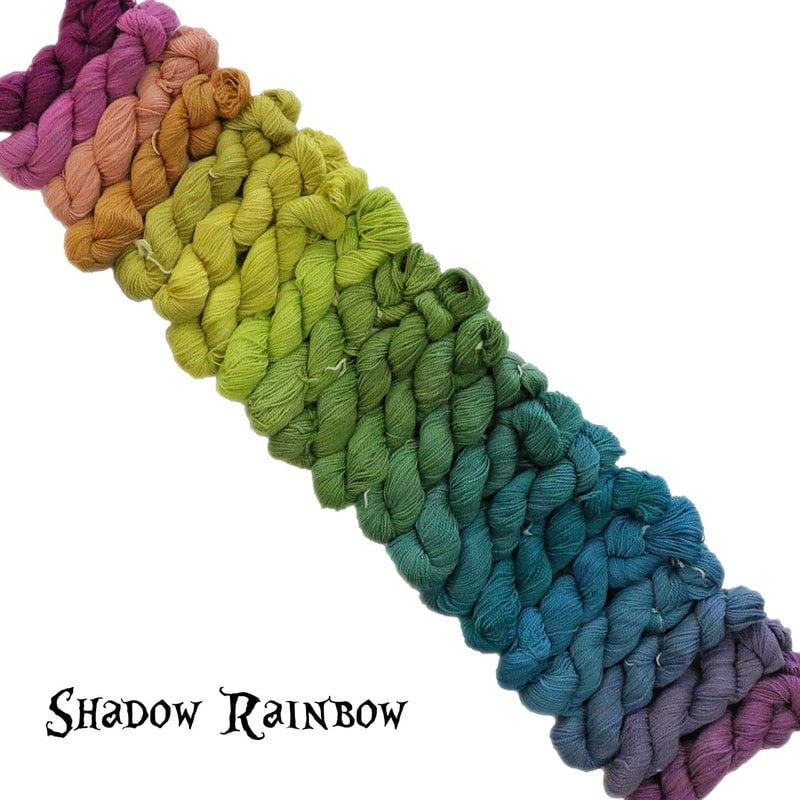 Frabjous Fibers/Wonderland Yarns So Fond of Rainbows: Shadow Rainbow