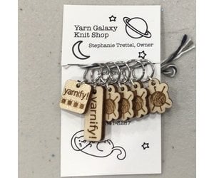 Stephanie Trettel/Yarn Galaxy Yarnify! Wooden Stitch Markers Knit - Yarnify !®