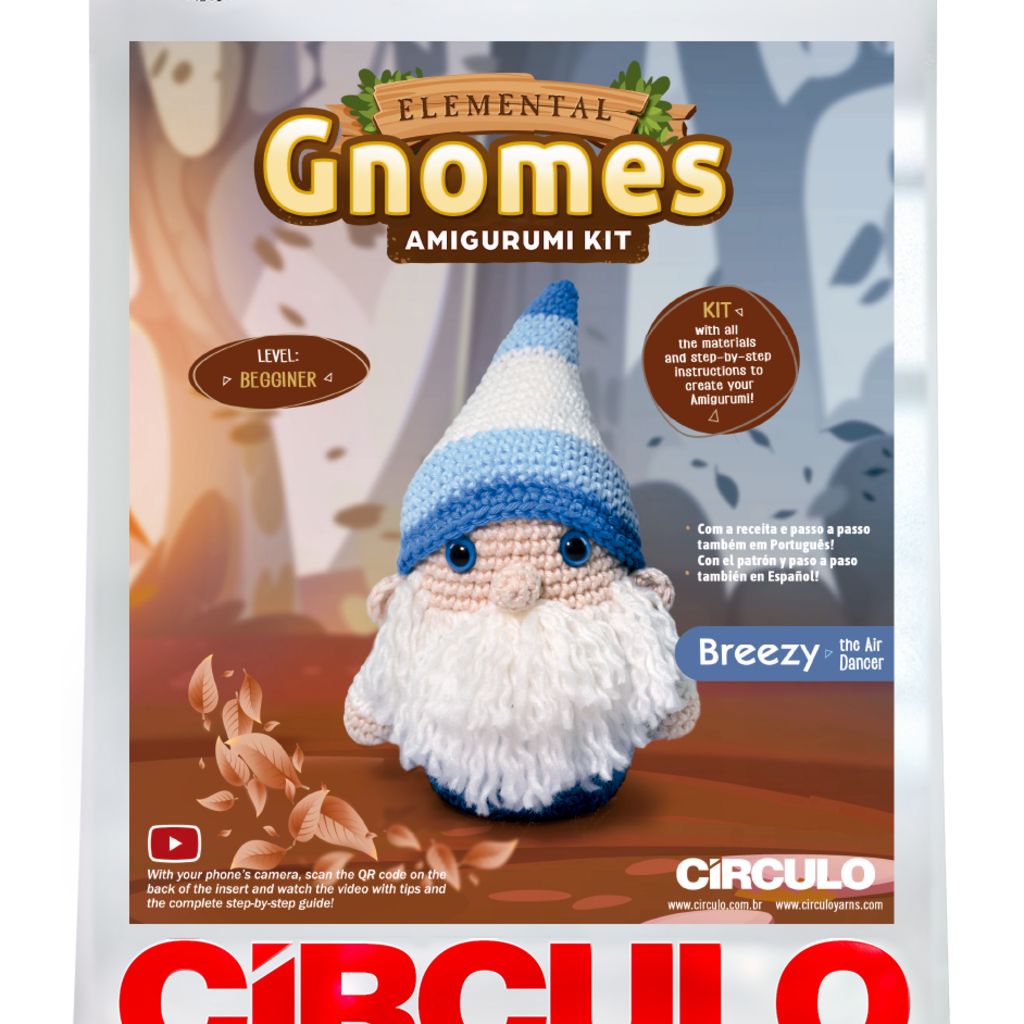 Circulo Circulo Amigurumi Elemental Gnome Kit