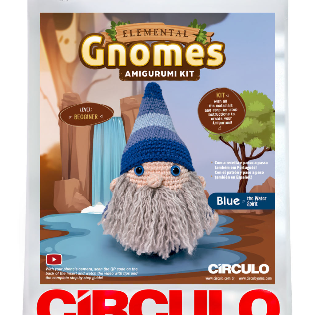 Circulo Circulo Amigurumi Elemental Gnome Kit