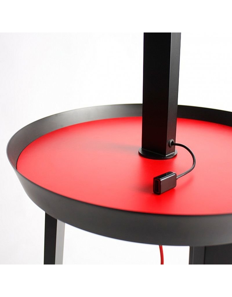 Seed Design USA SQ-6350MDU-BK Carry Table Lamp Black