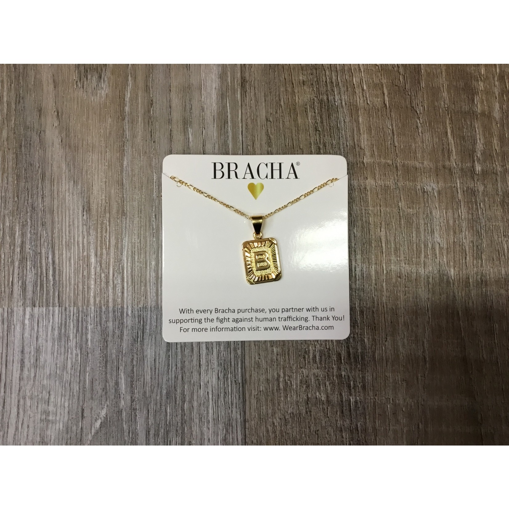 Bracha B - Initial Card Necklace