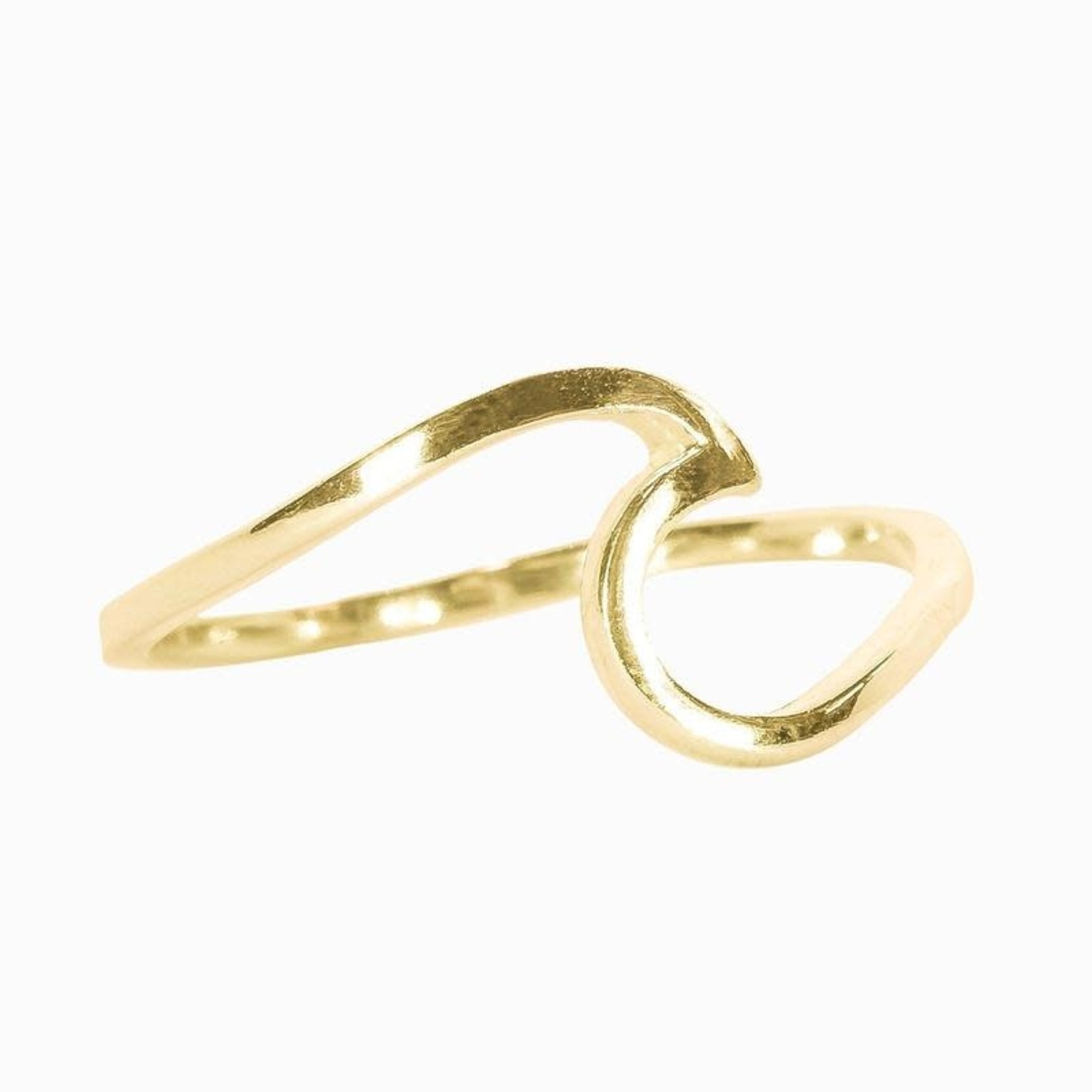 Puravida Wave Ring Size 7 Gold