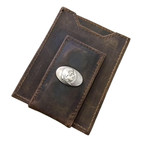 Light Brown Crazy Horse Front Pocket Wallet - Florida State