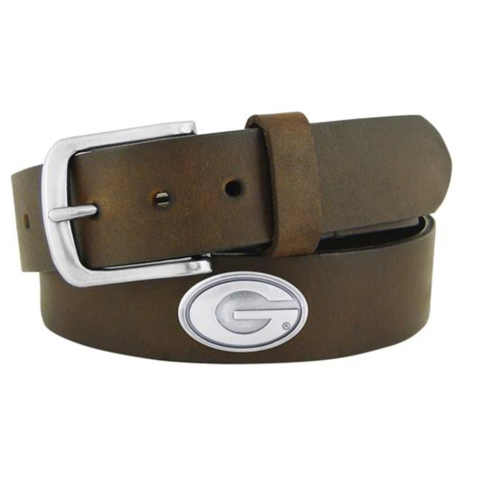 Concho No Tip Leather Belt Brown UGA 36
