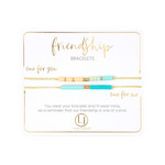 Laura Janelle Green & Peach Friendship Bracelet Set