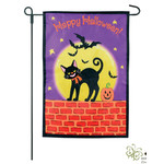 Cat On The Wall 2-Sided Garden Flag 12.5 x 18