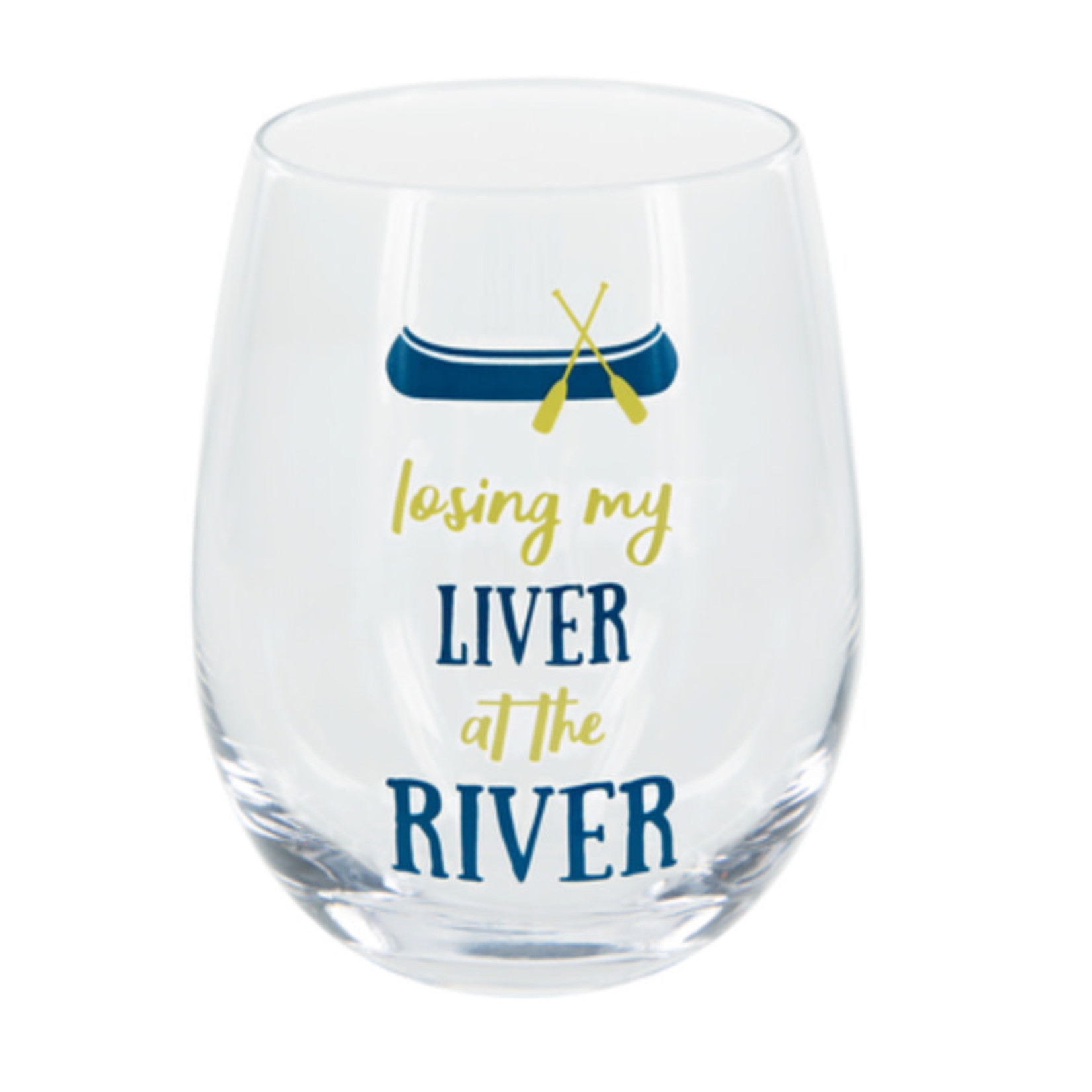 Losing My Liver - 18 oz Stemless Wine Glass