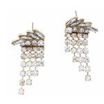 Clear Marquise Cluster W/Square Drop Earring