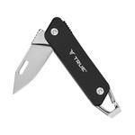 Modern Keychain Knife Black/Mirror Polish Blade