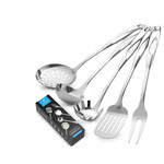 Zulay Kitchen 5 Piece Stainless Steel Cooking Set