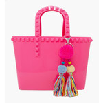 Zomi Gems Tiny Jelly Tote Bag - Hot Pink