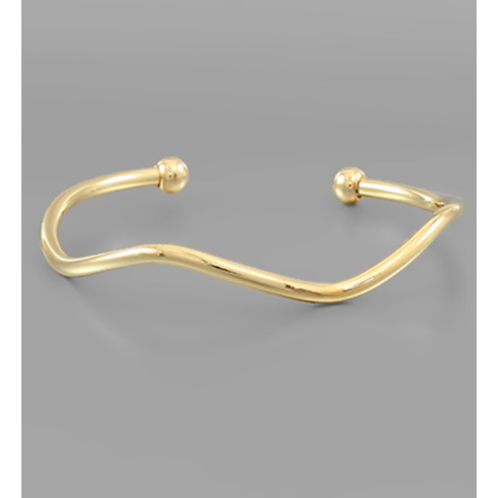 Golden Stella Curved Row Cuff - Gold
