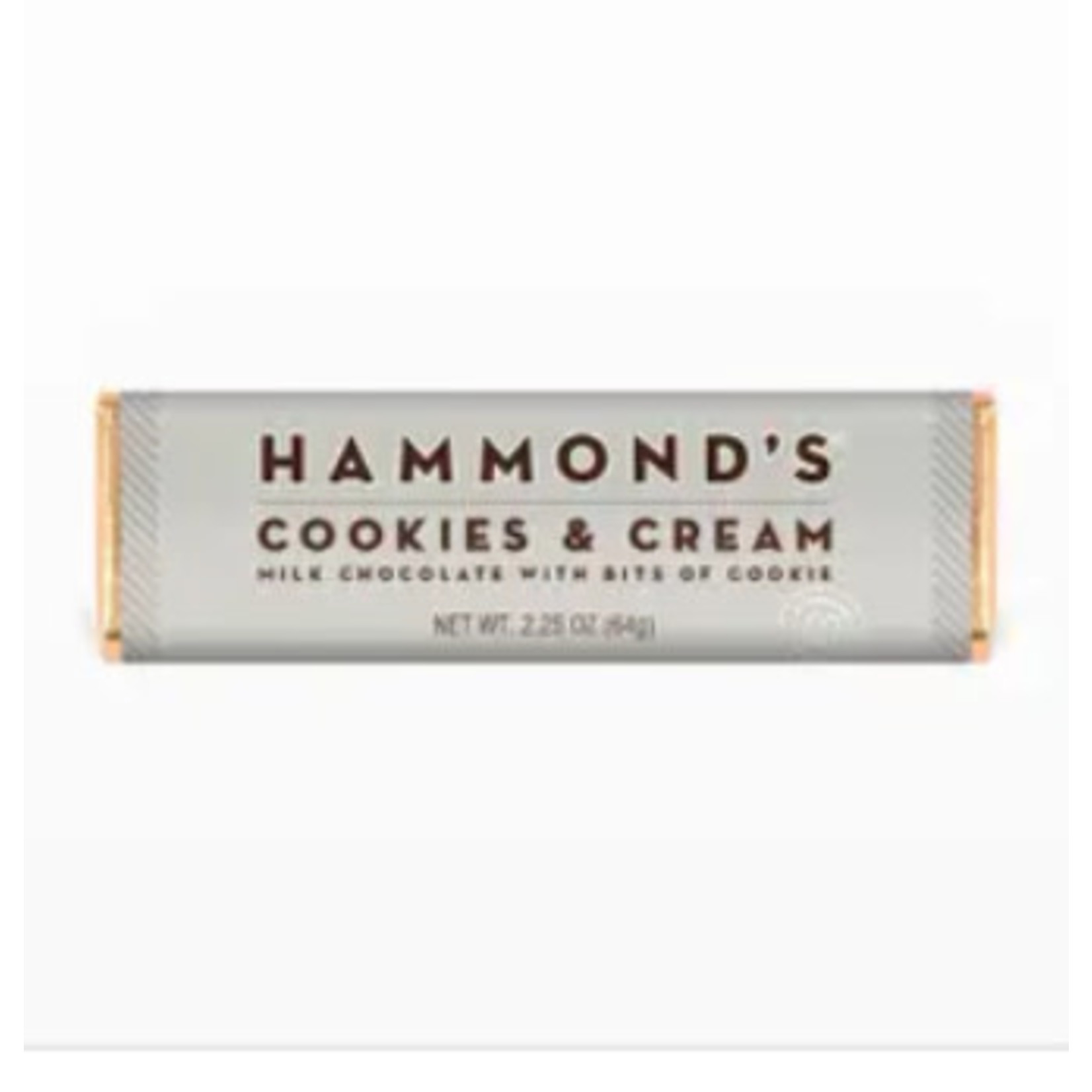 Hammond’s Candies Cookies and Creme Milk Chocolate Candy Bar