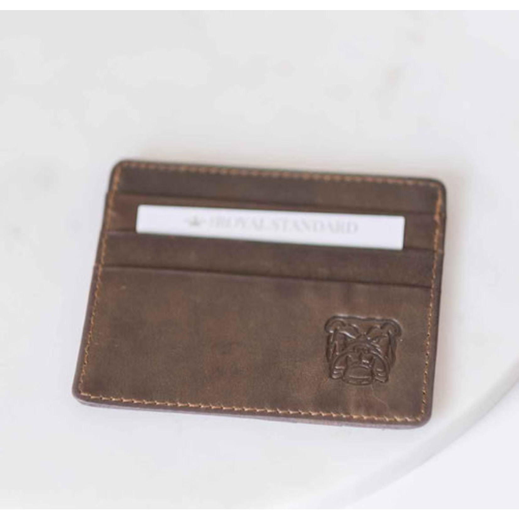 The Royal Standard Bulldog Leather Embossed Slim Wallet