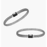 Bali Designs Sterling Silver Bracelet with Black Zirconia - 7”