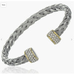 Suzie Q Crystal Open Cable Fashion Bracelet