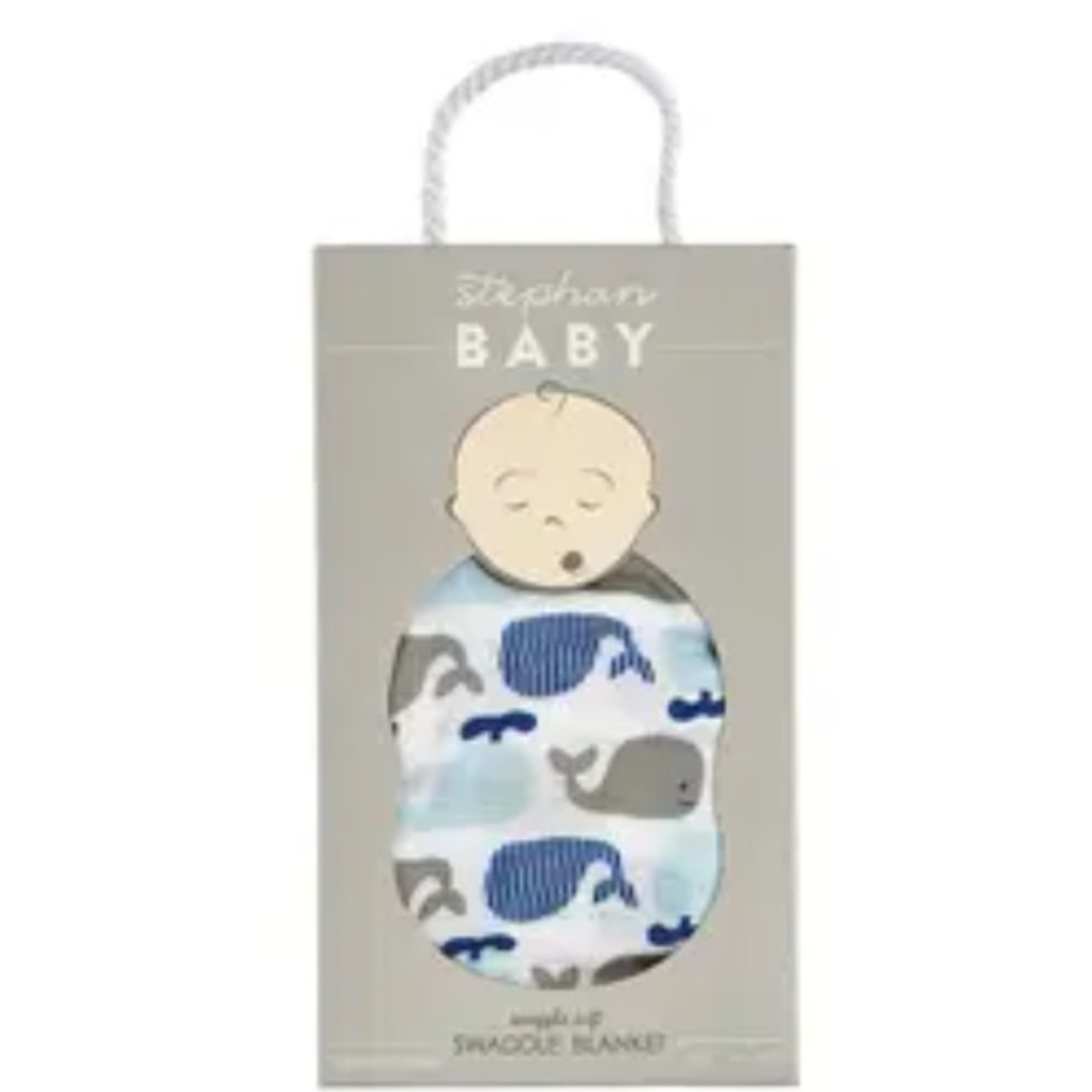 Bam Whale Swaddle Blanket