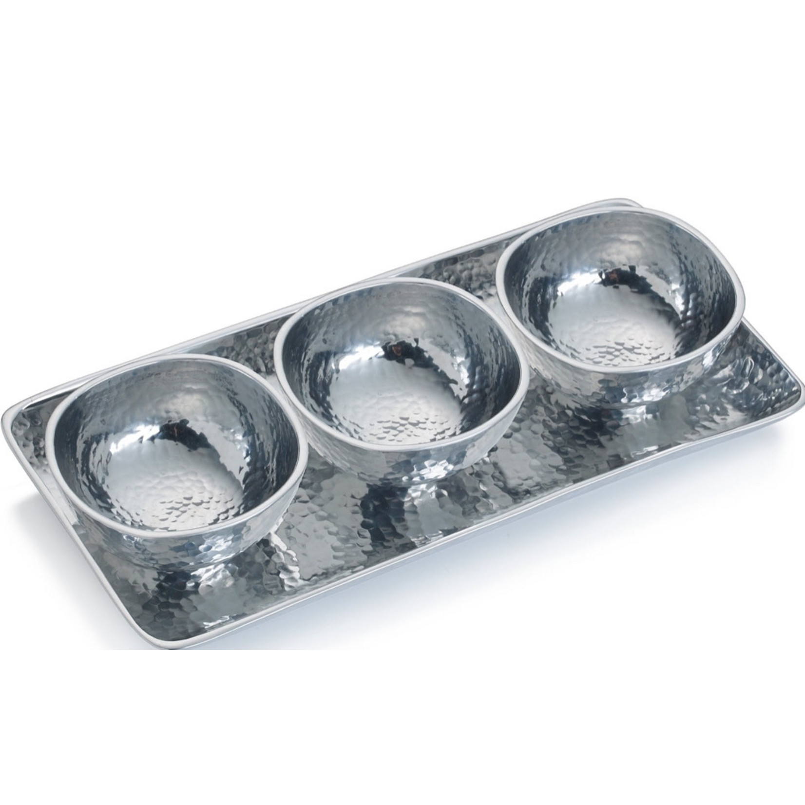 Lifetime Brands Towle Hammersmith Set/3 Bowls on Tray