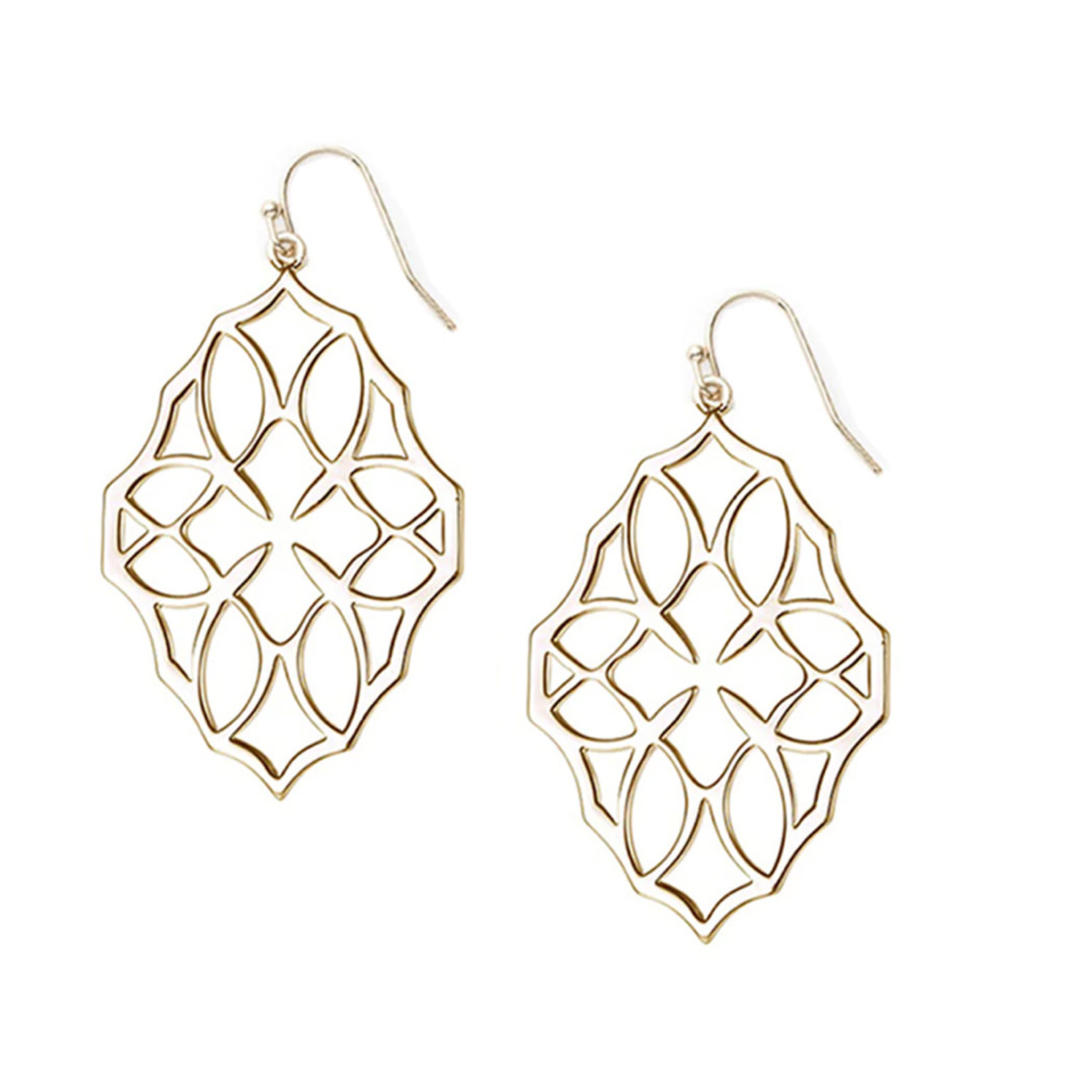 Natalie Wood Designs Believer Small Drop Earrings - Gold