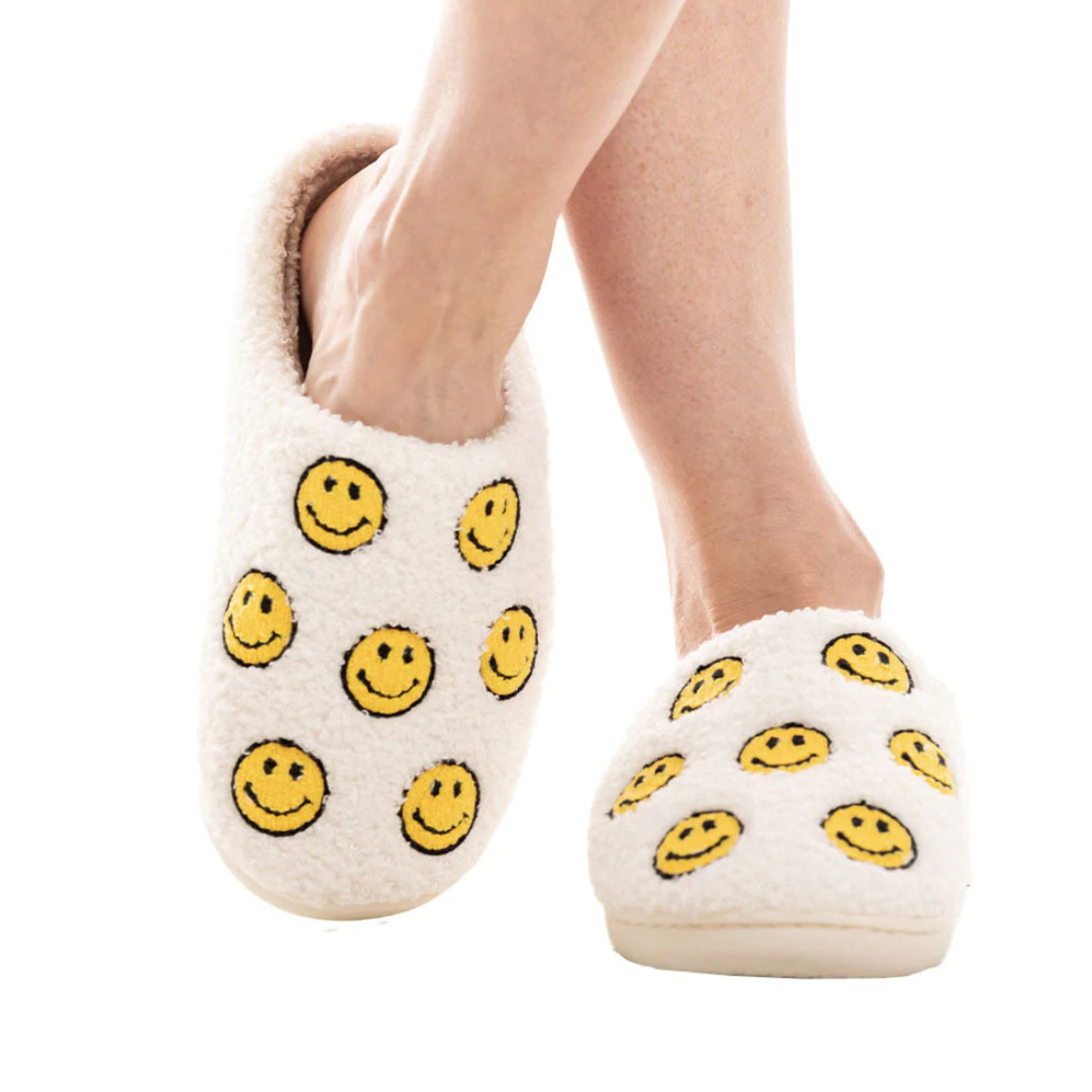 Repeat Happy Face All Over Slippers M/L