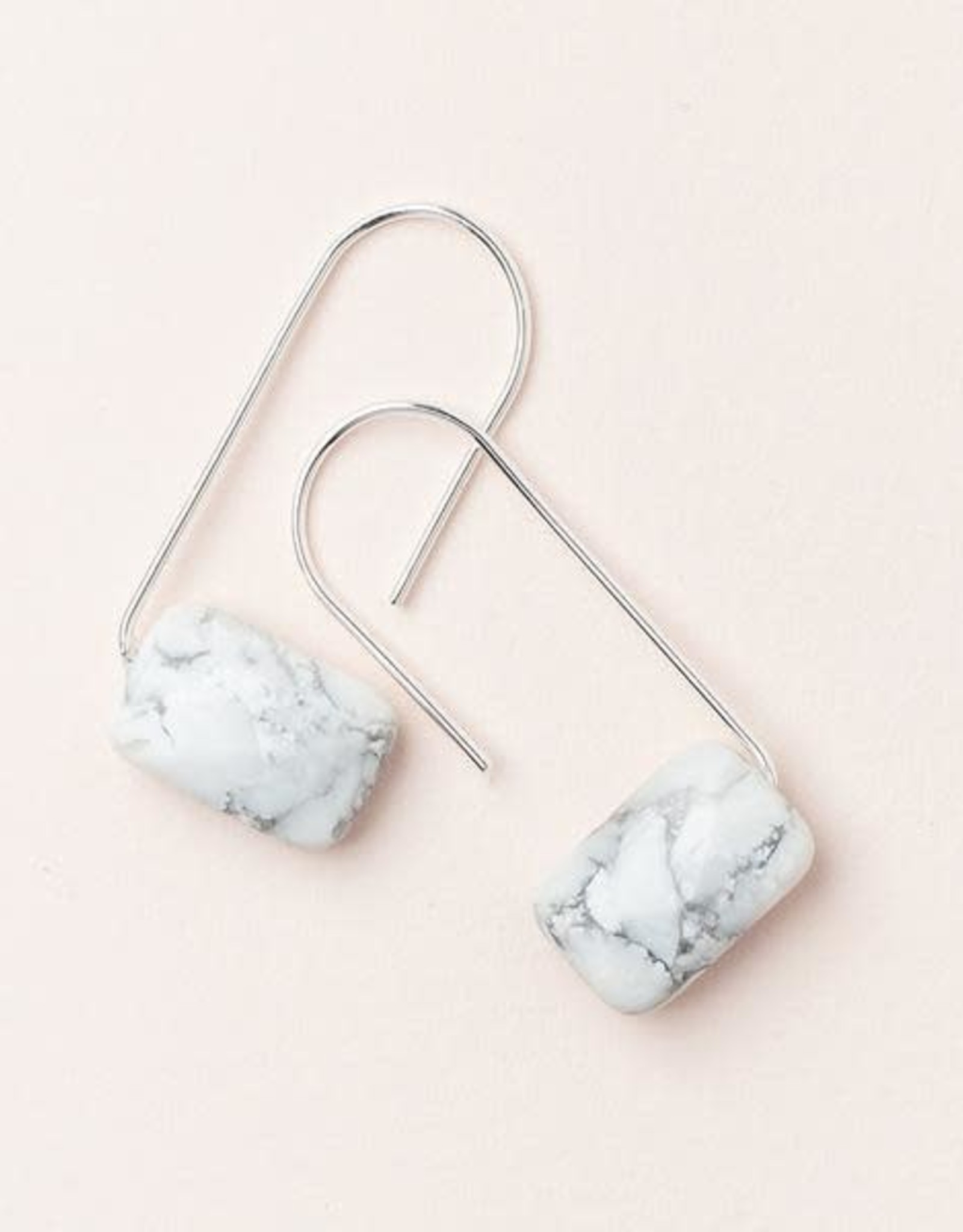 Scout Floating Stone Earring-Howlite