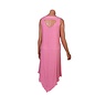 D17  V-neck sleeveless, long dress