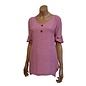 S19d  Tunic (Loose at waist), Short  Sleeves with Buttons