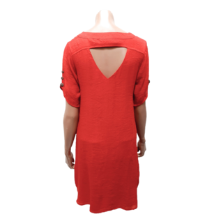 D26L v-neck short dress