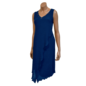 D17  V-neck sleeveless, long dress