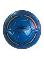 ATLETICA Balón De Fútbol Azul Con Negro Y Gris. Original Atlética