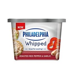 Philadelphia Whipped Cream Cheese Roasted Red Pepper and Garlic 227G