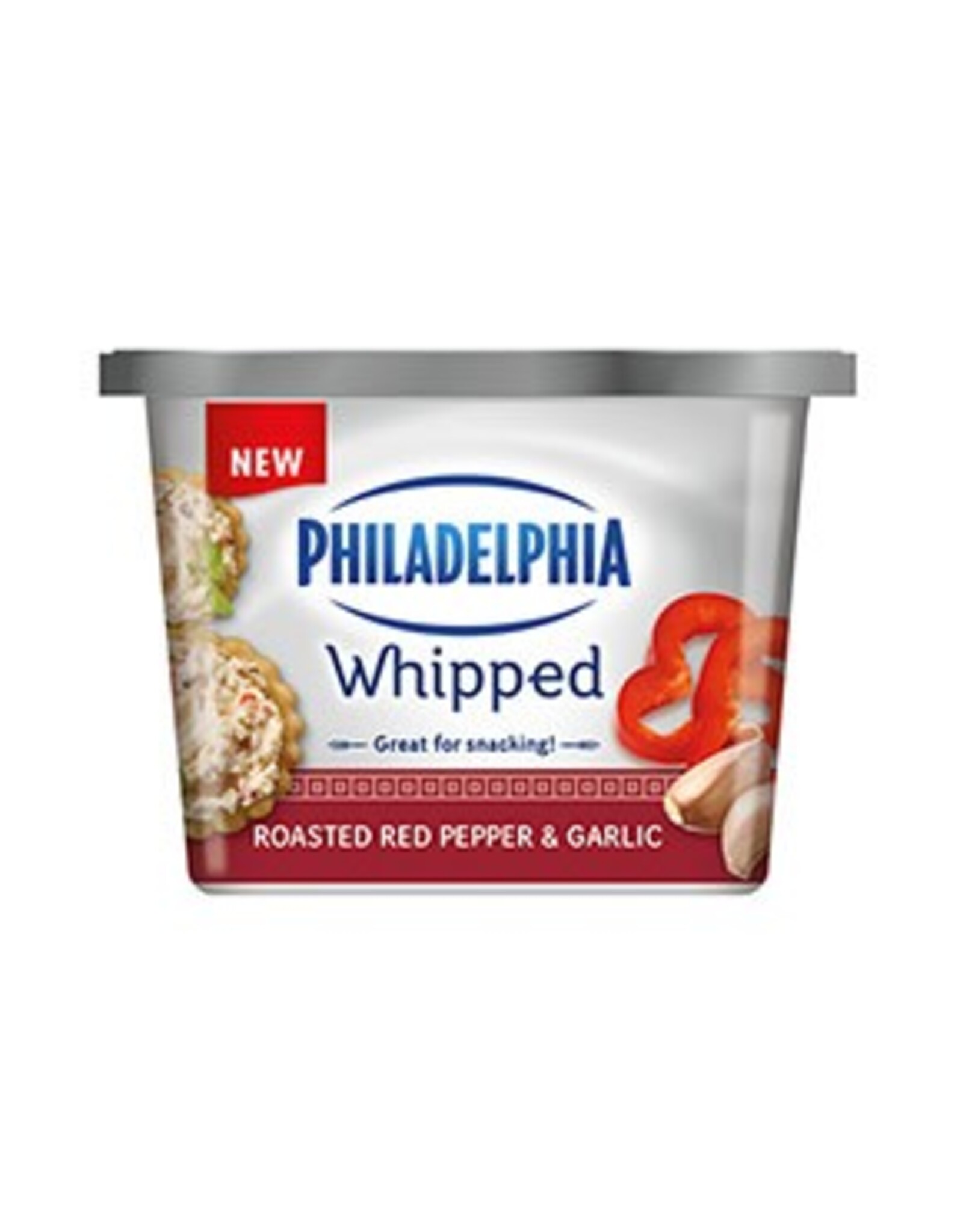 Philadelphia Whipped Cream Cheese Roasted Red Pepper and Garlic 227G