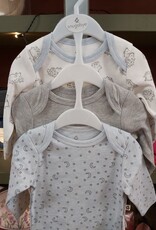 3pk Moon And Stars Blue bodysuit