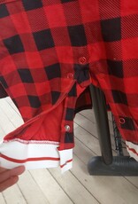 Hooded Ear Jumpsuite buffalo plaid