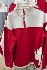 Ladies 1/4 Zip Canada Hoody - Red