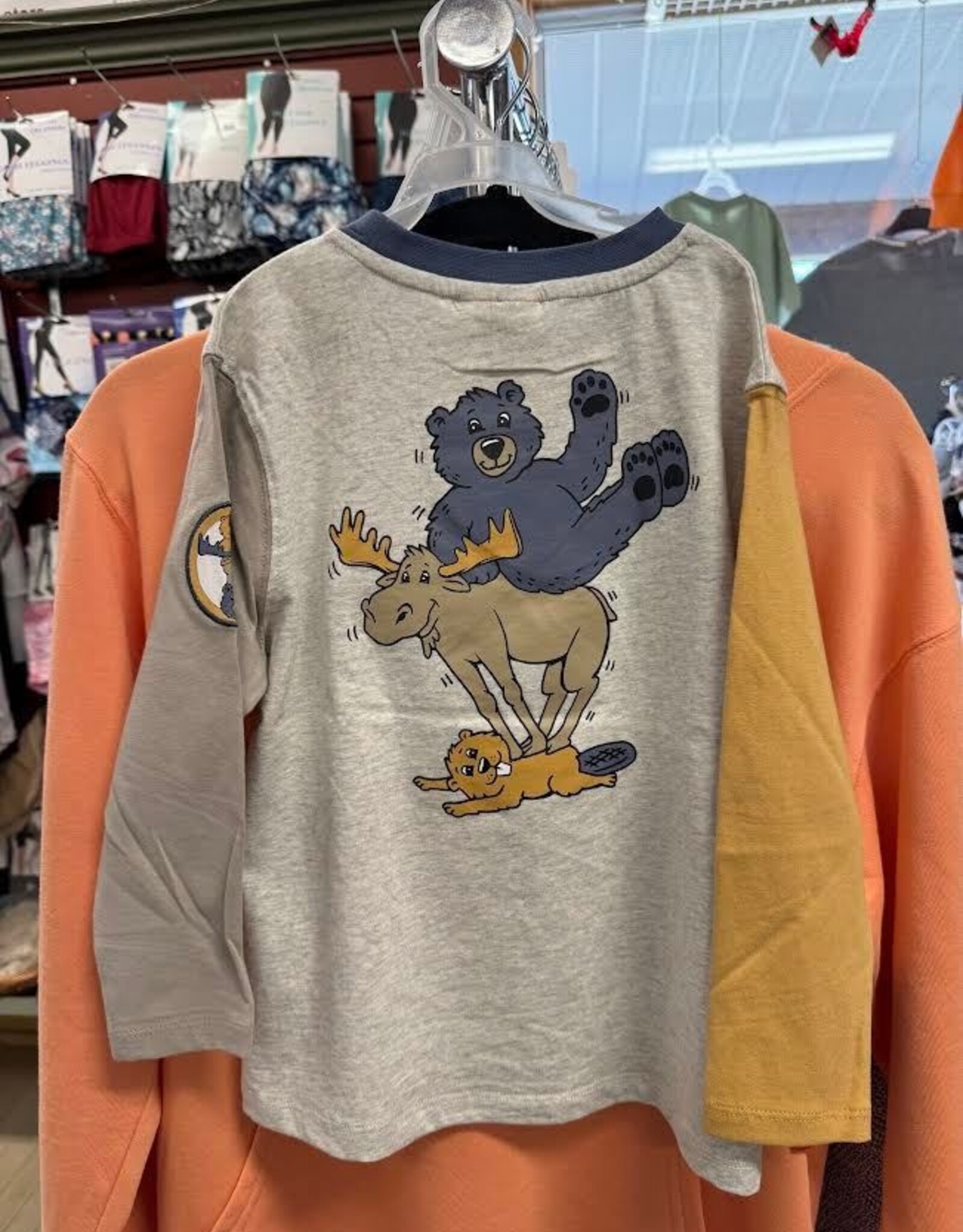 Kids Jersey Long Sleeve T-Shirt - Multi Denim