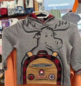 Moose Backpack Hoody - Kids