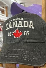 Oil/Wax Hat - Olive w/Canada