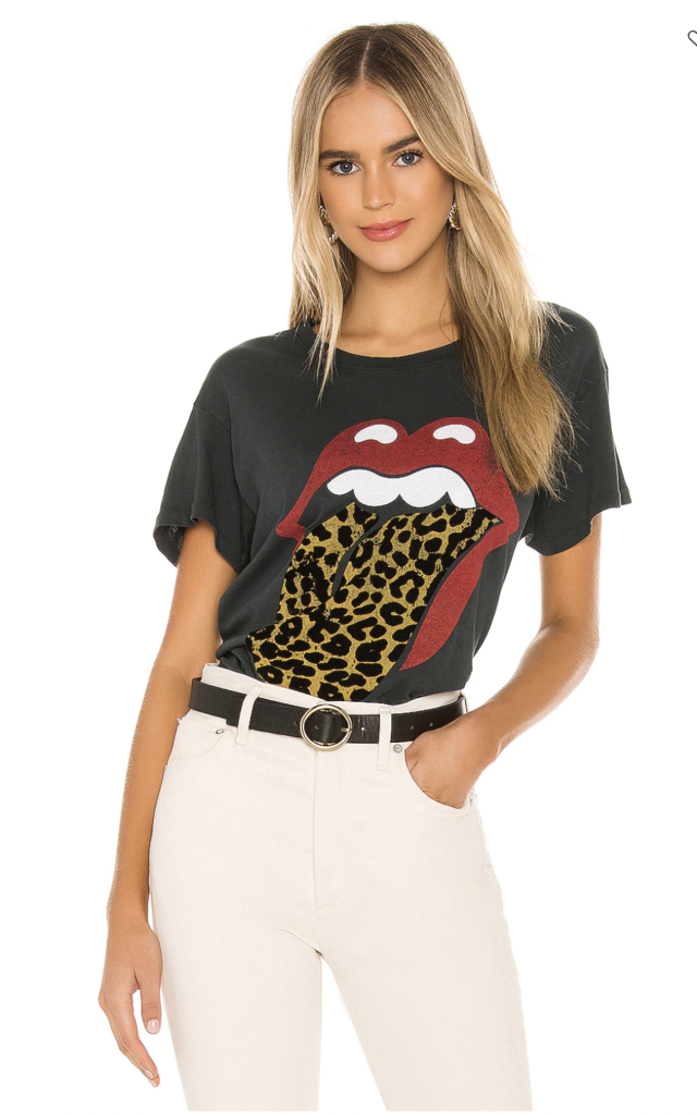 Rolling Stones Leopard Tongue
