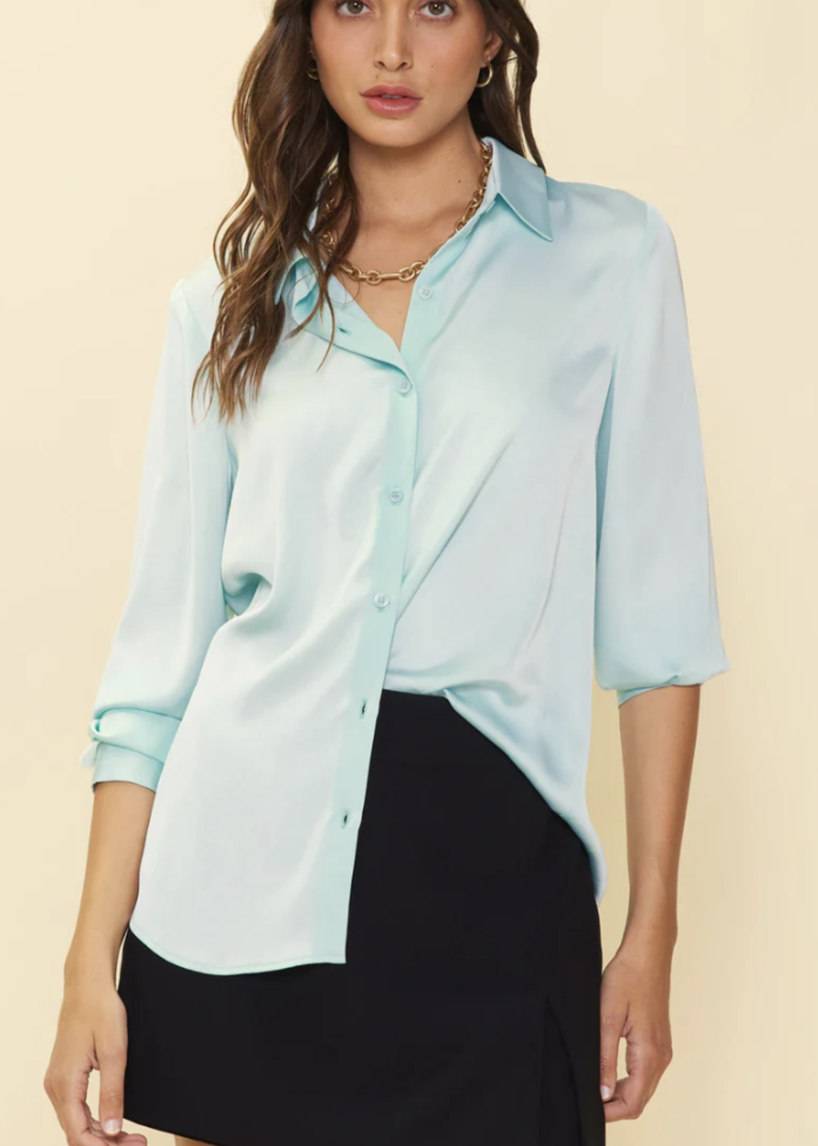 Recycled Classic Button Down Top