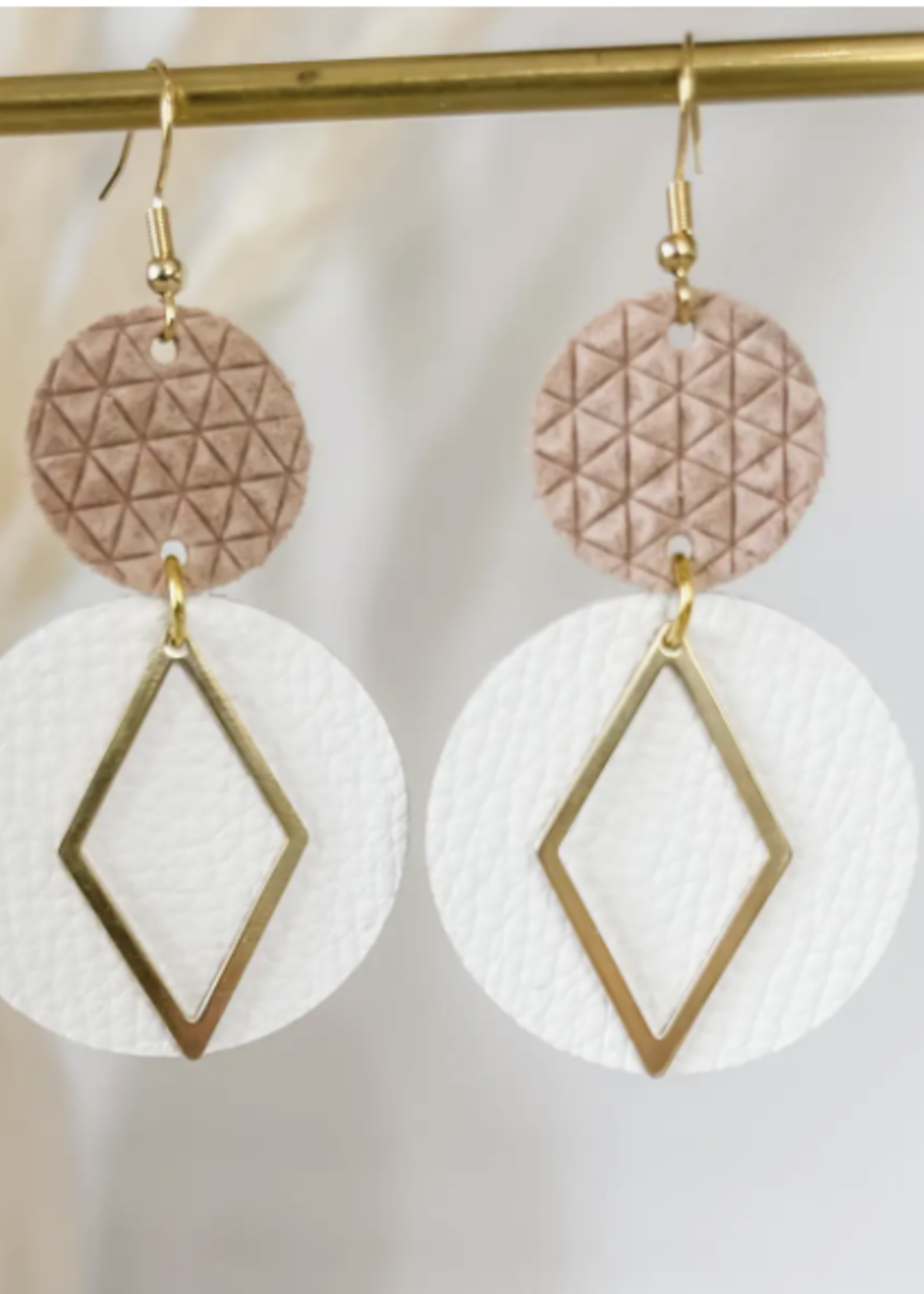 Stitch Grace Leather Earring