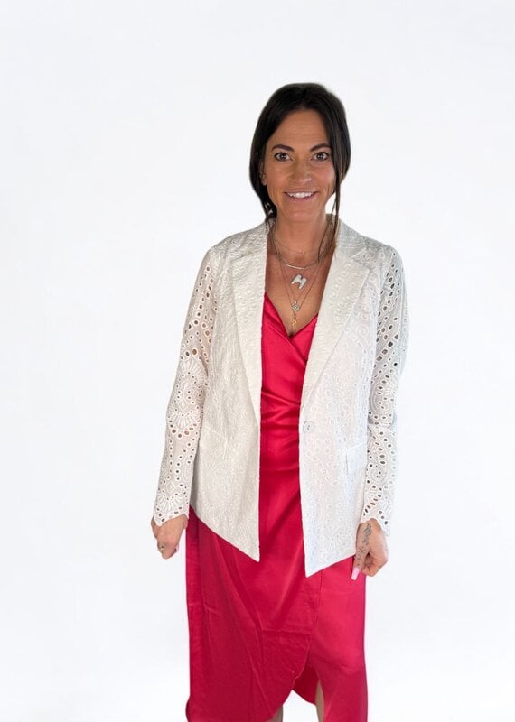 Eyelet Lace Blazer
